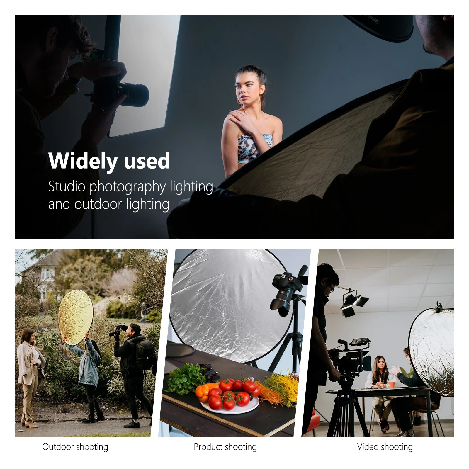 NEEWER 5-in-1 Collapsible Light Reflector 110cm