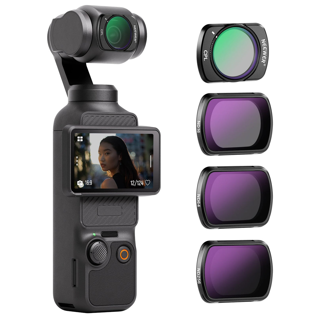 NEEWER FL-P5 magnetic ND and CPL filter set for DJI Osmo Pocket 3