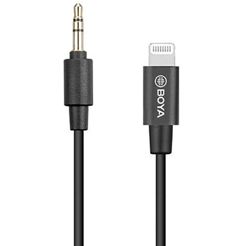 BOYA BY-K1 3.5mm TRS Male to Lightning Audio Adapter