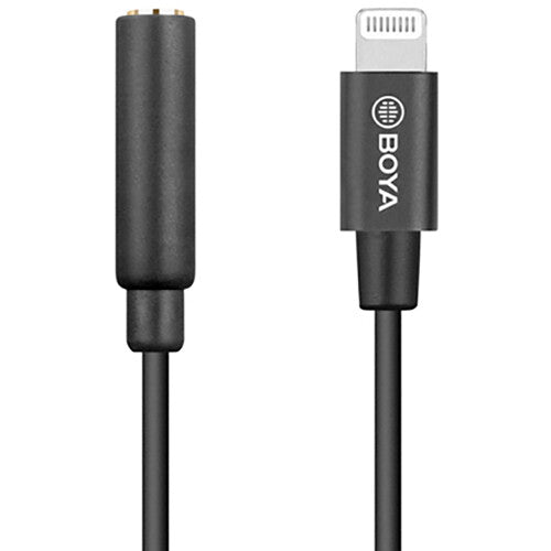 BOYA BY-K3 3.5mm TRRS Female to Lightning Audio Adapter