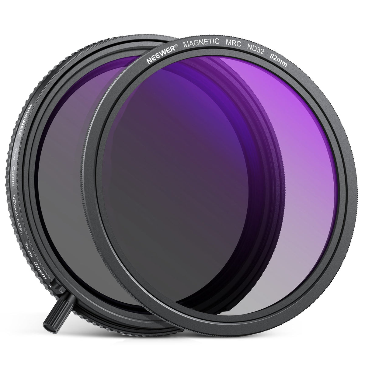 NEEWER True Colors 82mm Variable ND2-32 & CPL with Magnetic ND32 Filter Set