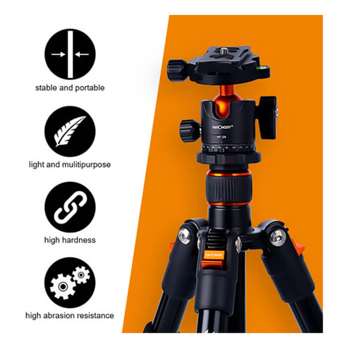 K&F Concept SA234 DSLR Aluminum Camera Tripod with Ball Head