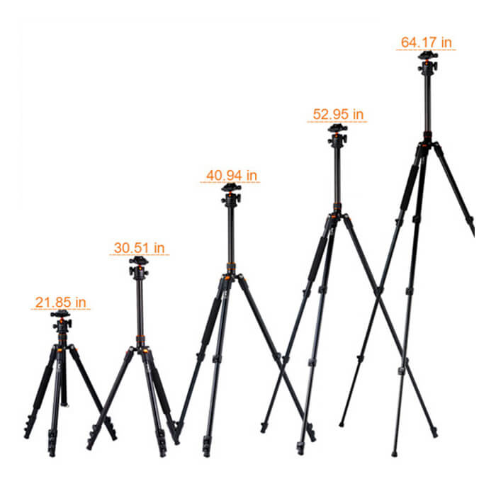 K&F Concept SA234 DSLR Aluminum Camera Tripod with Ball Head