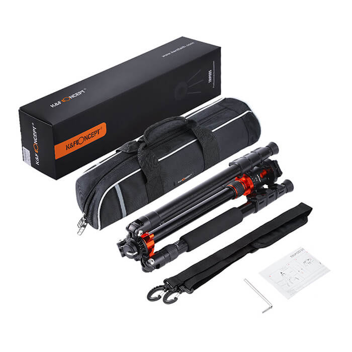 K&F SA254M2 DSLR Camera Tripod with Monopod and Ball Head Kit