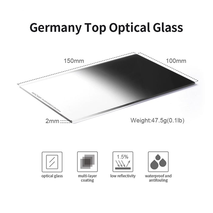 K&F SJ51 GND8 100x150mm Soft Graduated ND Filter 3 f-stop