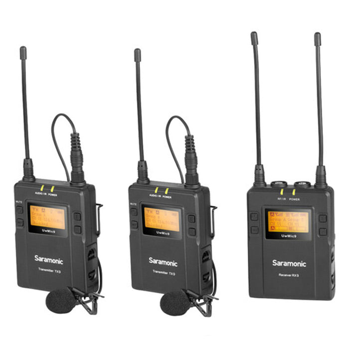 Saramonic UHF 2-Person Wireless Microphone System UwMic9 Kit2