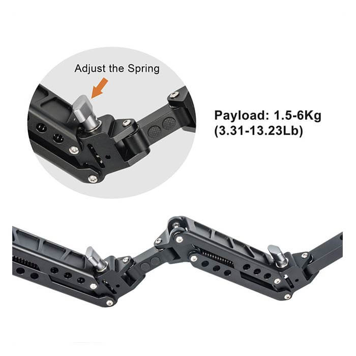 CAME-TV Dual-Arm Gimbal Stabilizer Vest 1.5-6KG