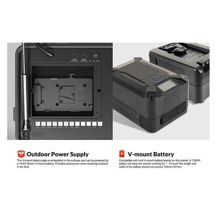 CAME-TV 12.5in 4K HDMI broadcast director monitor