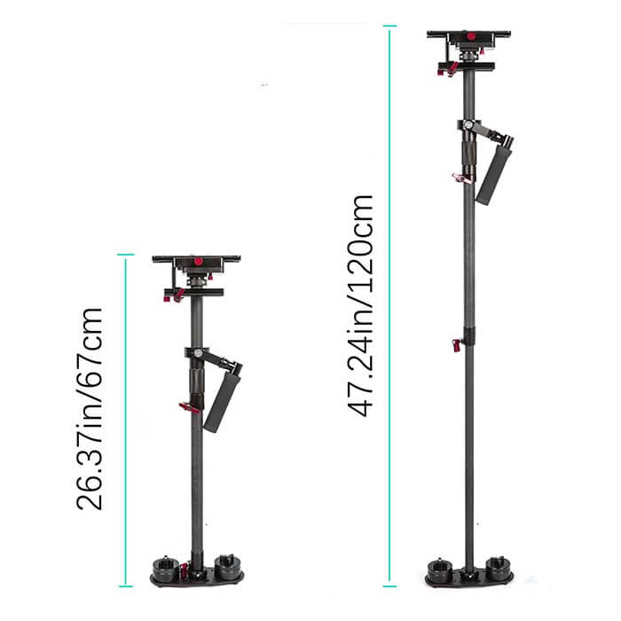 CAME-TV DSLR Rig Camera Video Stabilizer Kit L120L4A