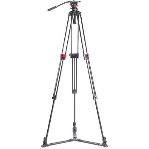 CAME-TV 10 KG Video Tripod Aluminum Fiber Fluid Bowl Head & Spreader