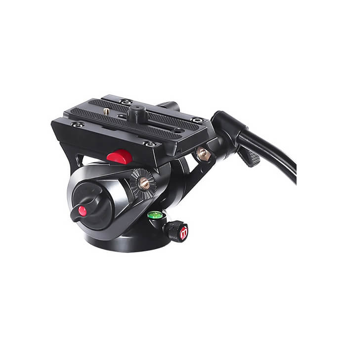 CAME-TV Aluminum Fiber Video Tripod With Fluid Bowl Head