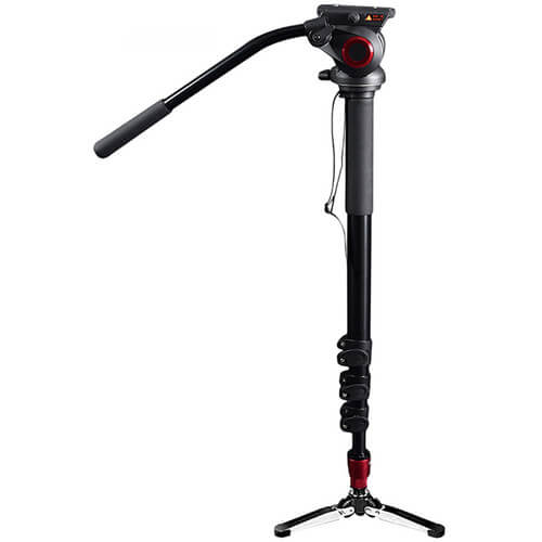 CAME-TV Aluminum Monopod With Pivoting Foot Stand
