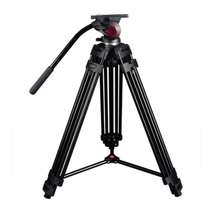 CAME-TV 10 KG Aluminum Video Tripod With Fluid Head TP601A