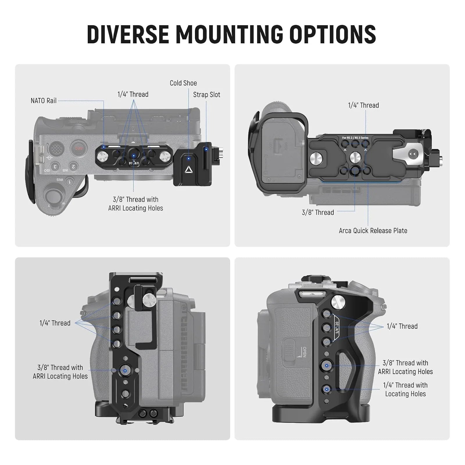 NEEWER CA011/CA024 Camera Cage For Sony FX3/FX30