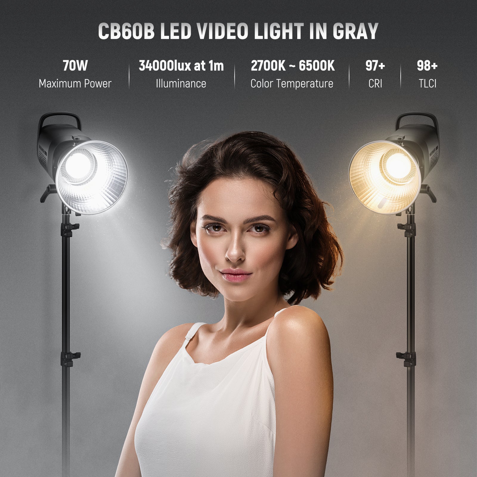 NEEWER CB60B 70W Bi-Color LED Video Light