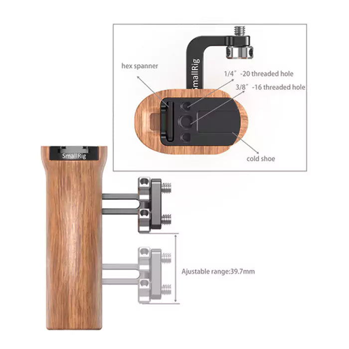 SmallRig Universal Wood Side Handle