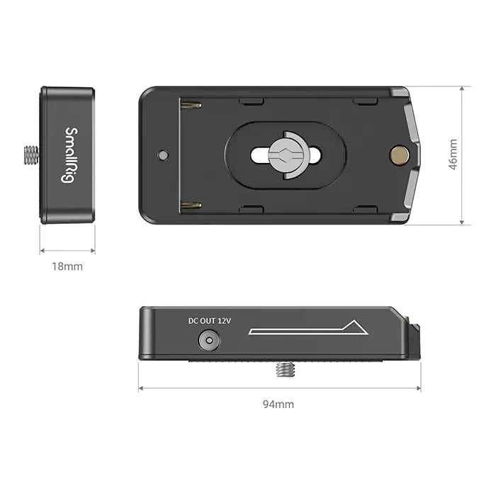 SmallRig NP-F Battery Adapter Plate Lite