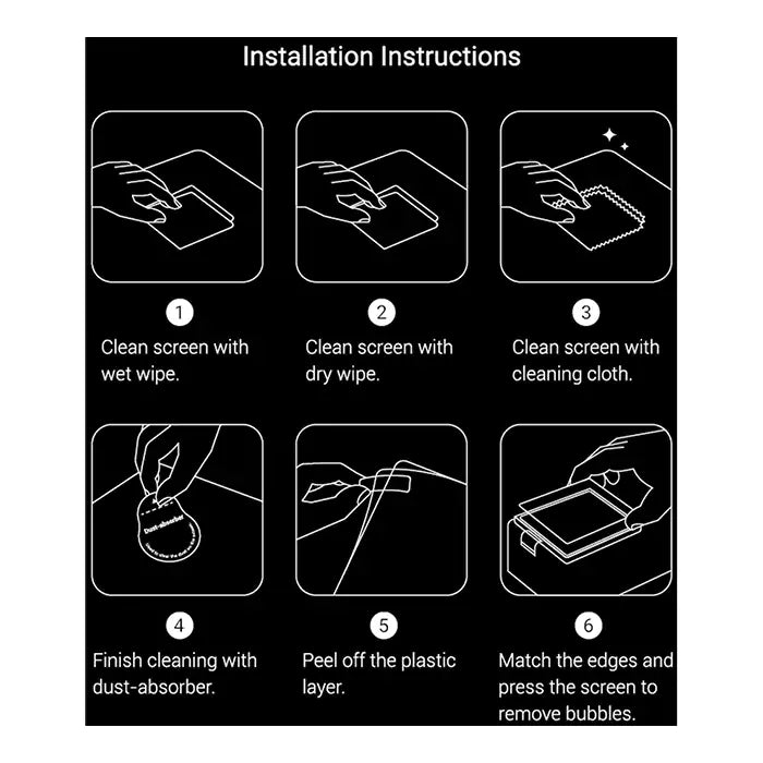 SmallRig Tempered Glass Screen Protector for Sony