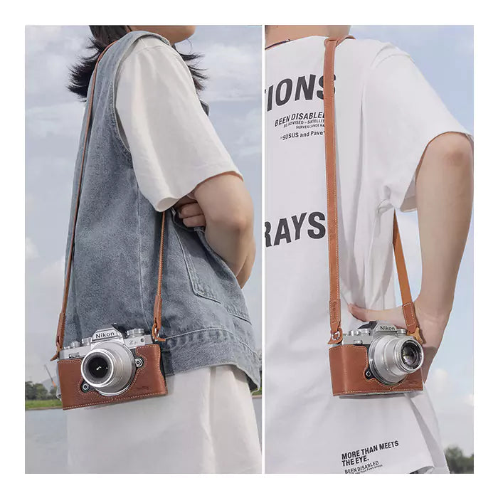 SmallRig Leather Half Case with Shoulder Strap for Nikon Zfc