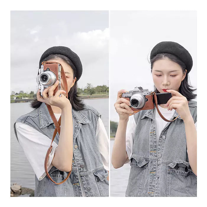 SmallRig Leather Half Case with Shoulder Strap for Nikon Zfc