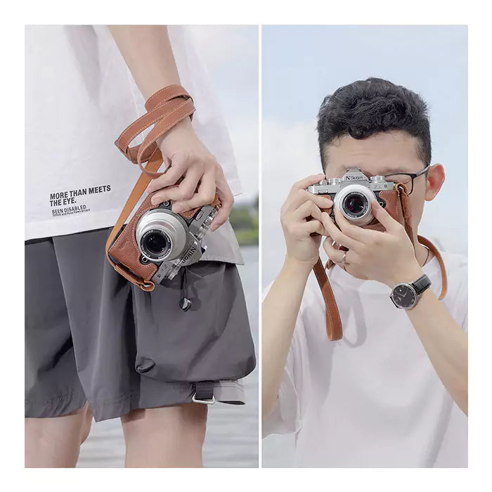 SmallRig Leather Half Case with Shoulder Strap for Nikon Zfc