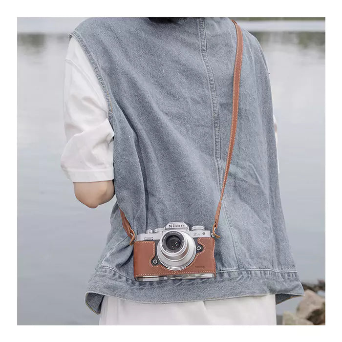 SmallRig Leather Half Case with Shoulder Strap for Nikon Zfc