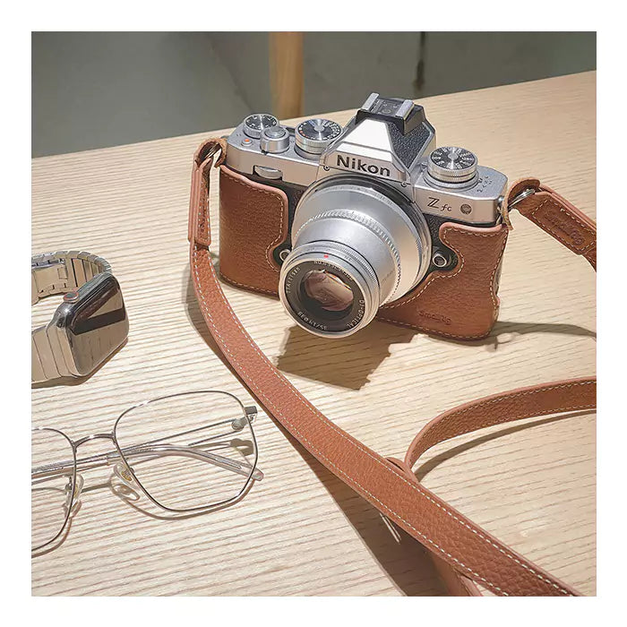 SmallRig Leather Half Case with Shoulder Strap for Nikon Zfc