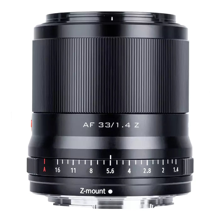 The Viltrox AF 33mm for Nikon Z F1.4 is a normal-length prime lens designed for Nikon Z-mount mirrorless cameras.