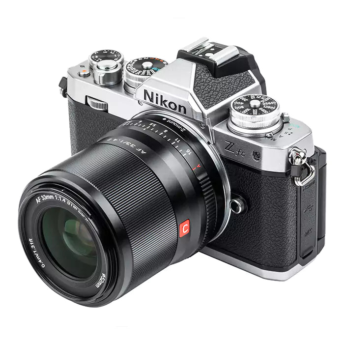 The Viltrox AF 33mm for Nikon Z F1.4 is a normal-length prime lens designed for Nikon Z-mount mirrorless cameras.