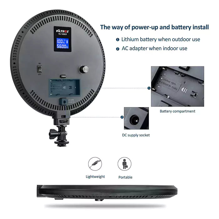 Viltrox VL-500T Round Bi-Color LED Light