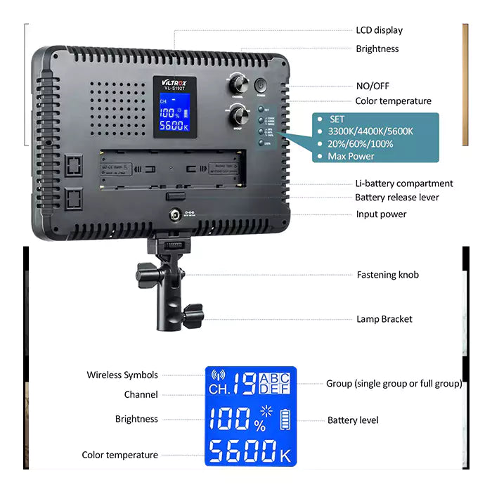 Viltrox VL-192T Bi-Color LED Panel