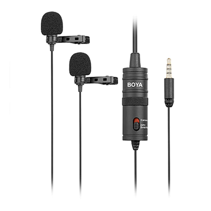 BOYA BY-M1DM Dual Omnidirectional Lavalier Microphone