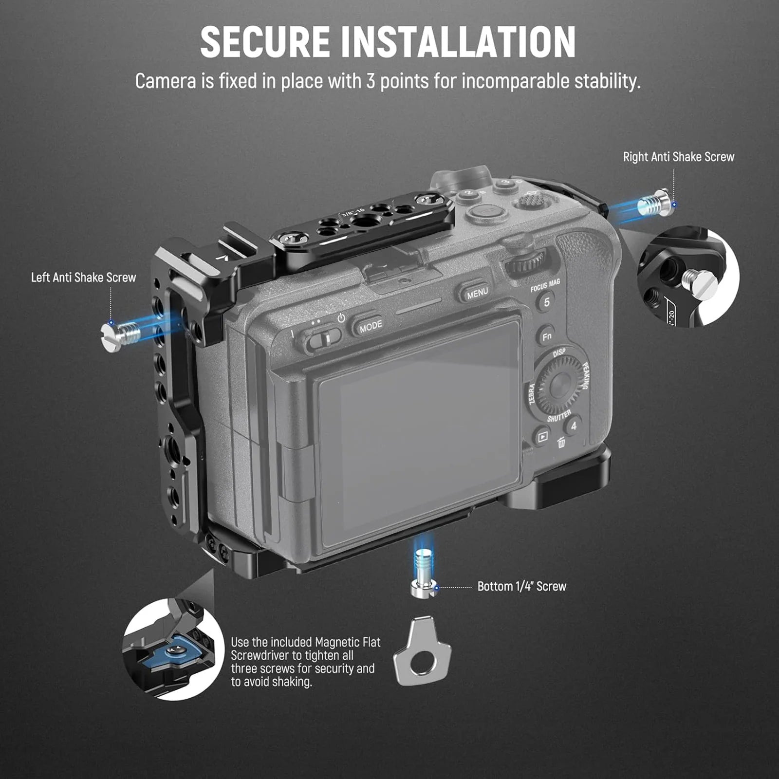 NEEWER CA011/CA024 Camera Cage For Sony FX3/FX30