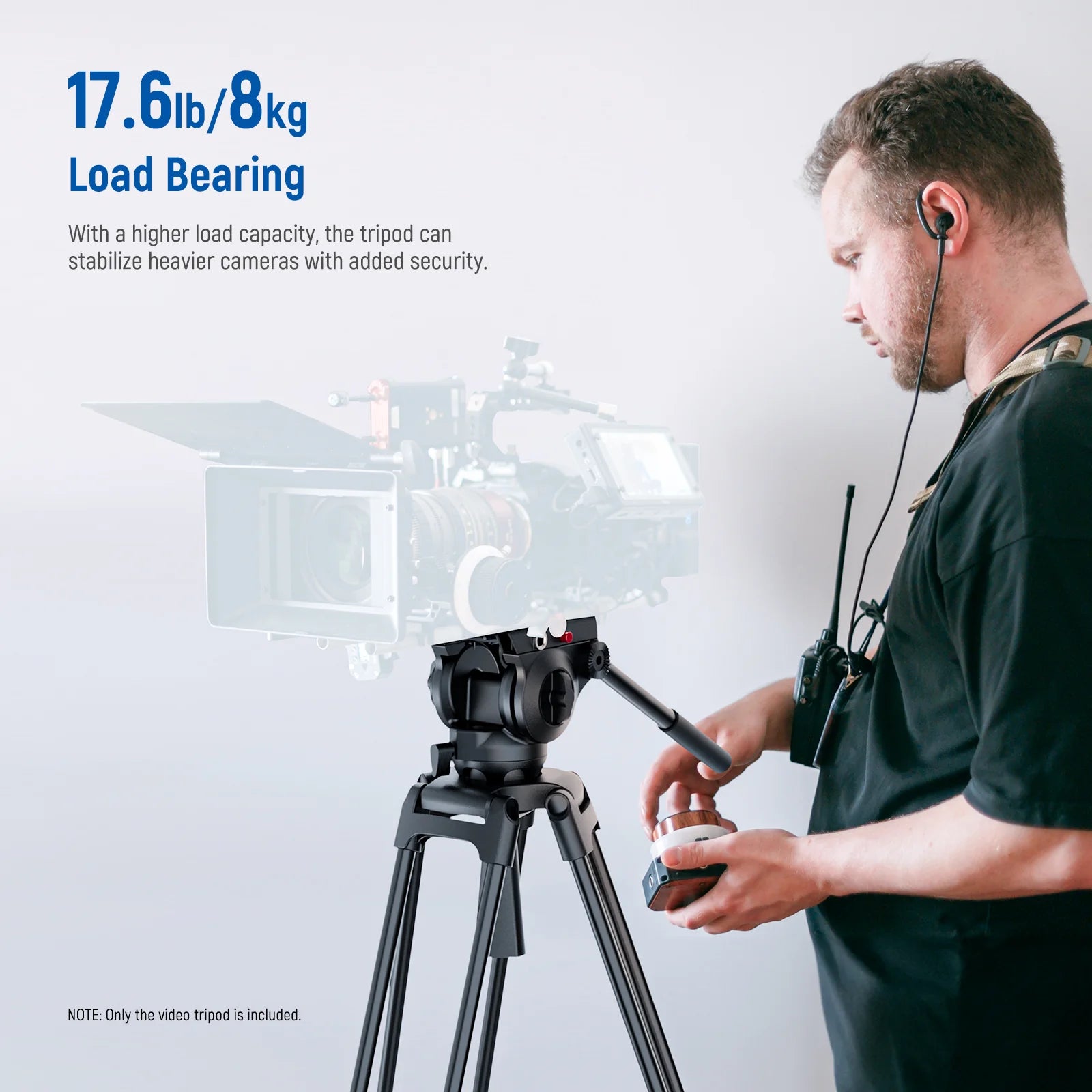 NEEWER BASICS TP37 74" Video Tripod with Fluid Head