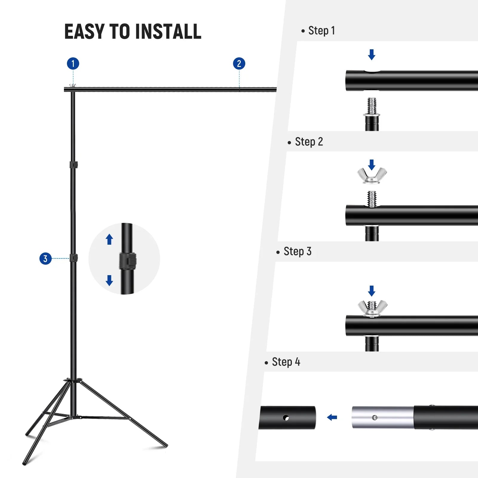 FX Studio 2.6M x 3M Background Support System