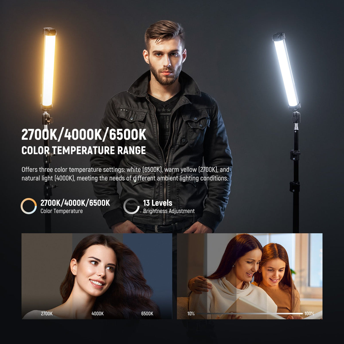 NEEWER BASICS SL30 (30cm - 8W) Magnetic Handheld RGB Light Wand