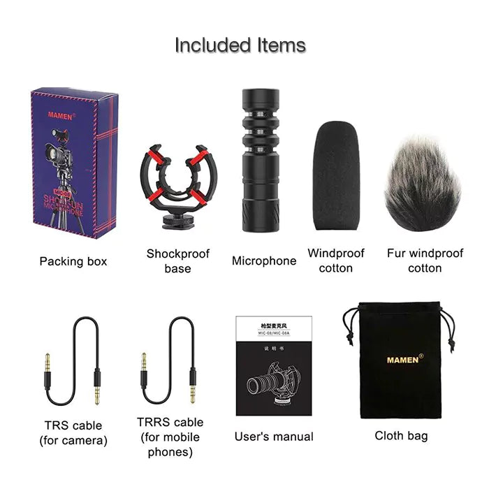 Mamen Condenser Shotgun Microphone