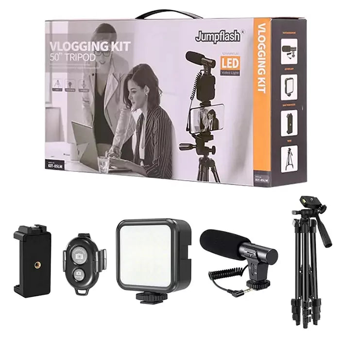 Jumpflash Vlogging Kit with 125cm Tripod KIT-05LM