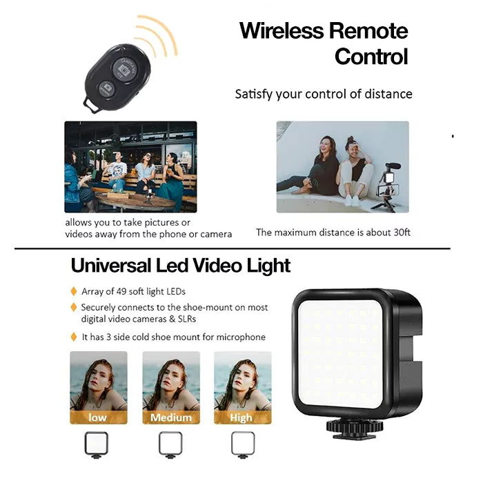 Jumpflash Vlogging Kit with 125cm Tripod KIT-05LM