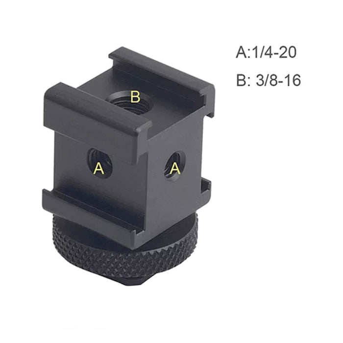 Mamen Q1-L4 Triple Head Cold Shoe Mount