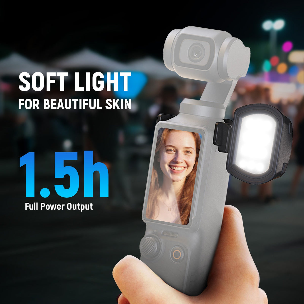 NEEWER BASICS M21C Magnetic RGB Fill Light for DJI OSMO Pocket 3
