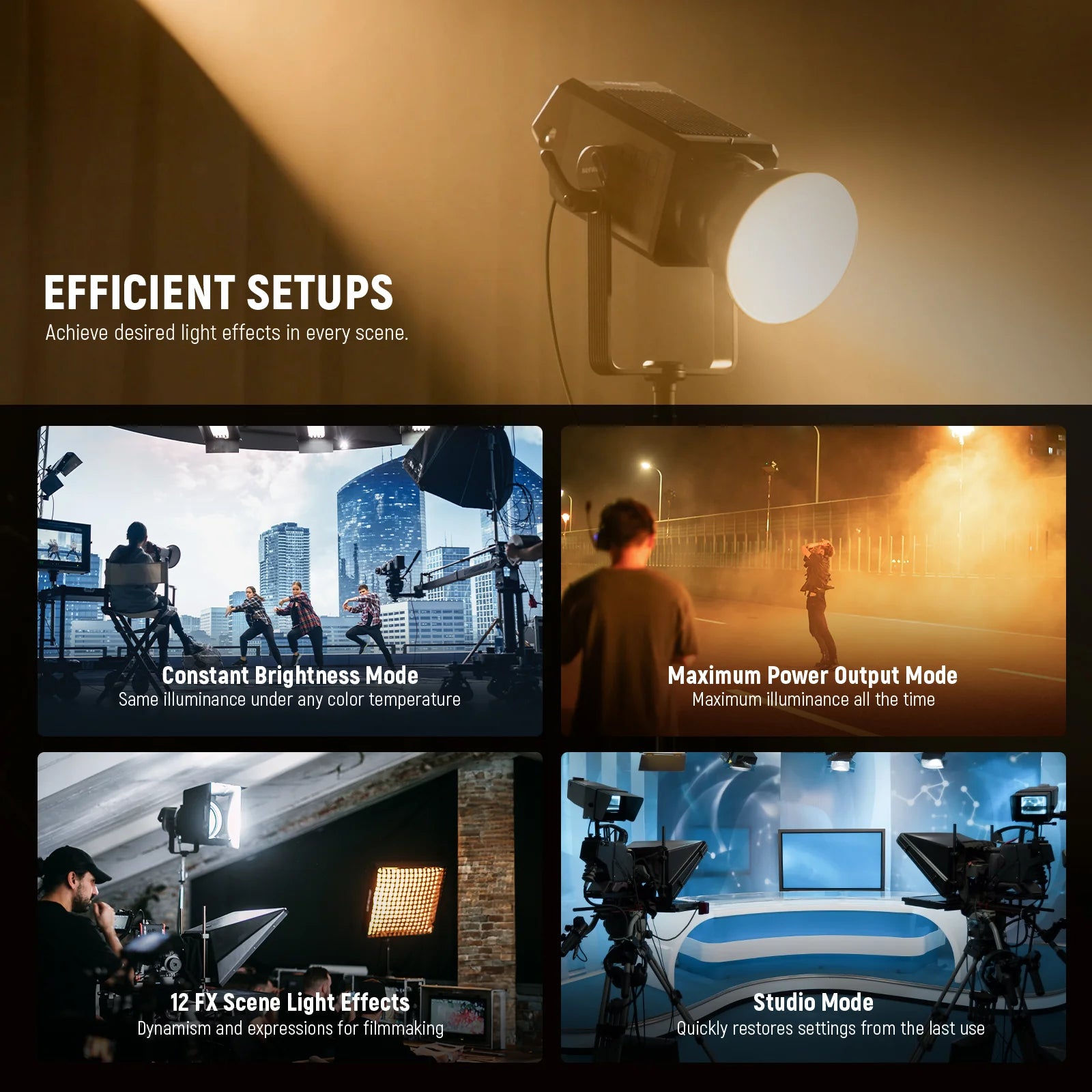 NEEWER AS600B 600W Output Bi-Color COB LED Video Light