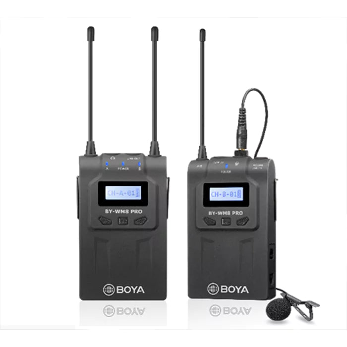 Boya BY-WM8 Pro-K1 UHF Dual-Channel Wireless Microphone System