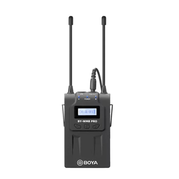 Boya BY-WM8 Pro UHF Dual-Channel Wireless Microphone System