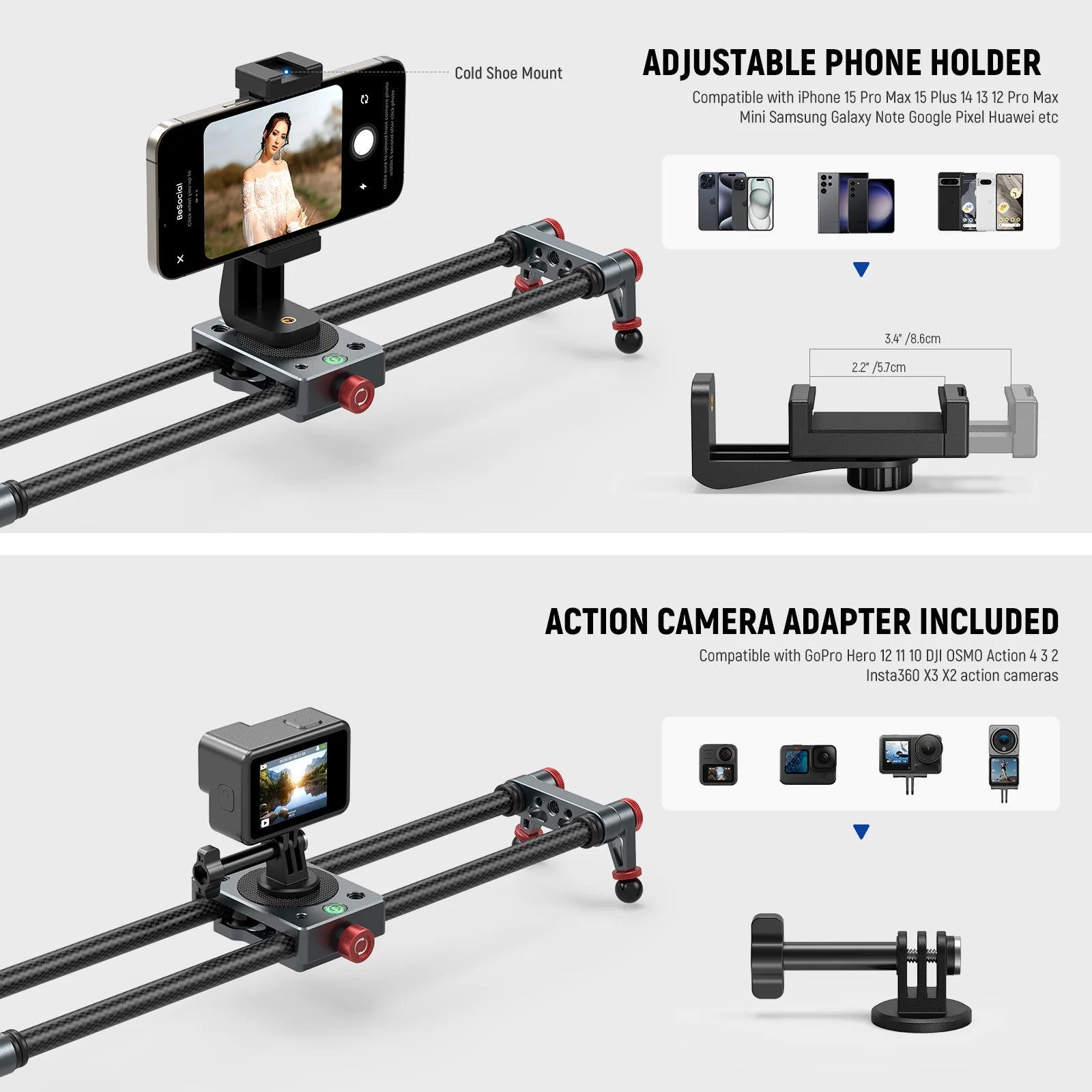 NEEWER CS1M Carbon Fiber Camera Slider