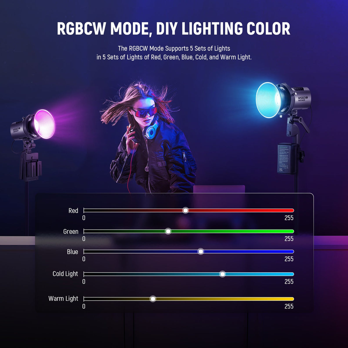 NEEWER MS60C RGB LED Video Light