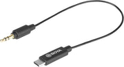 BOYA BY-K2 3.5mm TRS Male to USB-C Audio Adapter