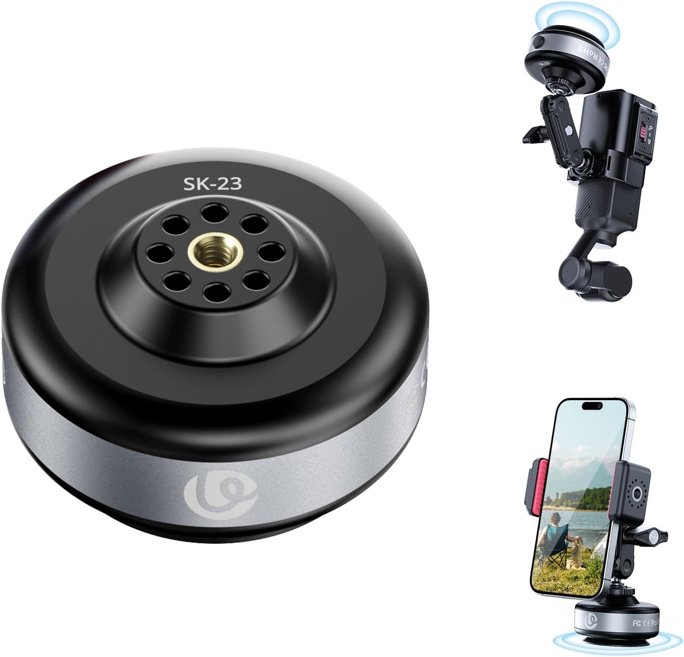 ULANZI SK-23 Electric Camera Suction Cup Mount
