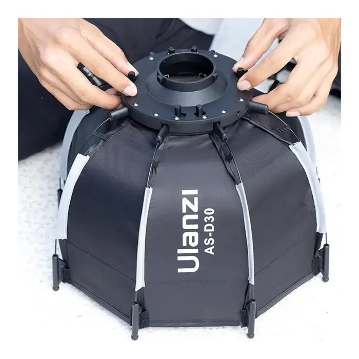 Ulanzi 30cm Octagonal Softbox with Mini Bowens Mount and Grid