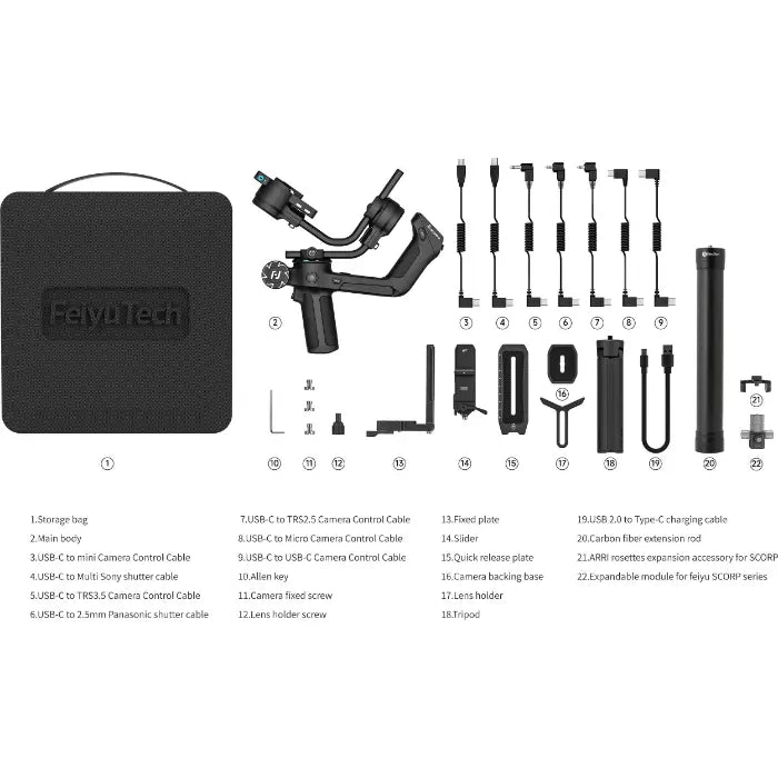 Feiyu SCORP 2 Gimbal Stabilizer Combo Kit